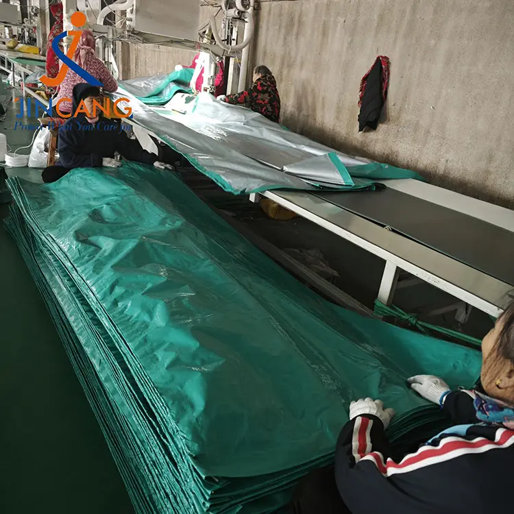 120gsm žalias sidabras PE brūkšnys