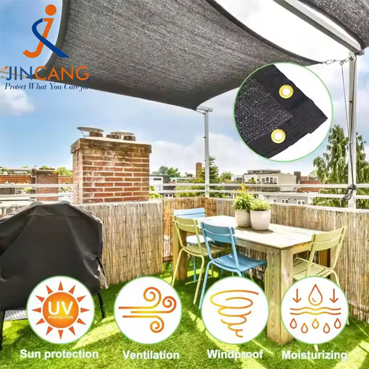 Blokuoja saulę ir sumažina šilumos atspalvio tinklą