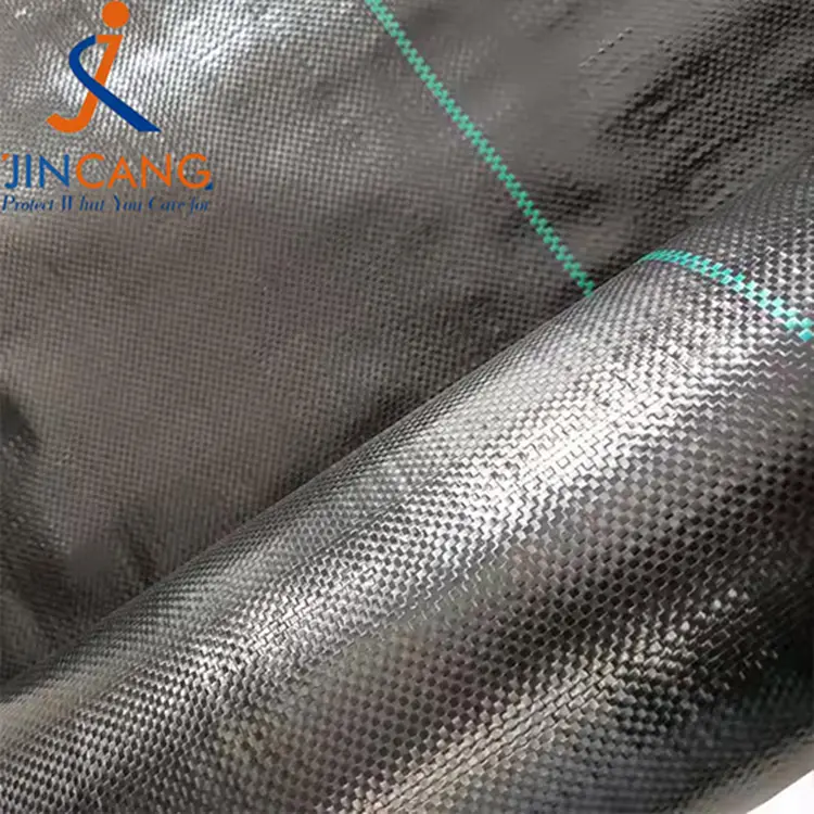 Geotextile žolės barjeras juodos piktžolių barjerinio audinio kilimėlis