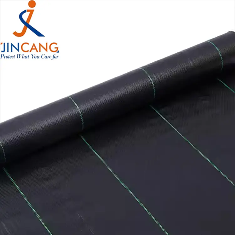 Geotextile žolės barjeras juodos piktžolių barjerinio audinio kilimėlis